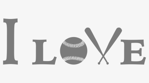 Logo Clipart Baseball - Love Baseball Clipart, HD Png Download, Transparent PNG