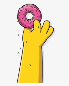 Simpsons Donut Transparent File - Pink Homer Simpson Donut, HD Png Download, Transparent PNG
