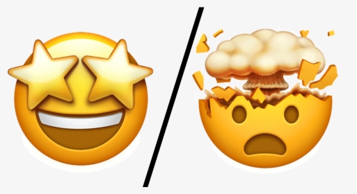 Power Of Love Emoji - Apple Mind Blown Emoji, HD Png Download, Transparent PNG