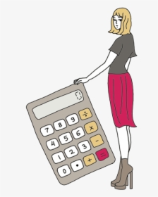 Calculator Dream Meaning - Png Human Using Calculator, Transparent Png, Transparent PNG