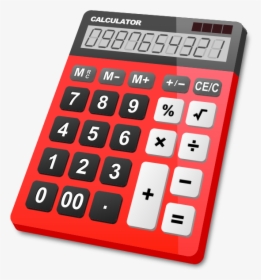 Calculator Red - Transparent Background Calculator Clipart, HD Png Download, Transparent PNG