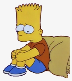 Sad, Simpsons, And Bart Image - Sad Bart Simpson Png, Transparent Png, Transparent PNG