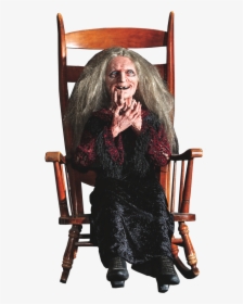 Creepy Witch Png Free Download - Sitting Witch Png, Transparent Png, Transparent PNG