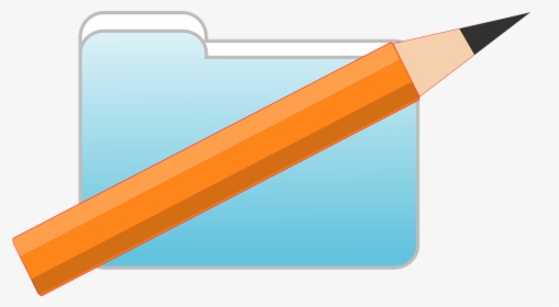 Art Folder Icon - Folder And Pencil, HD Png Download, Transparent PNG