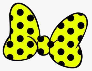 Minnie Yellow Bow - Minnie Mouse Ears Black And White, HD Png Download, Transparent PNG