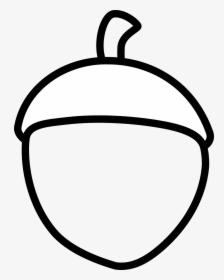Black And White Acorn, HD Png Download, Transparent PNG
