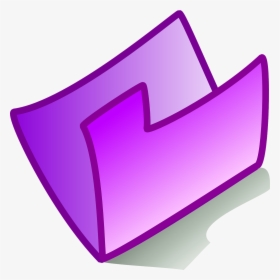 Folder Icon Purple Free Picture - Purple Folder Clip Art, HD Png Download, Transparent PNG