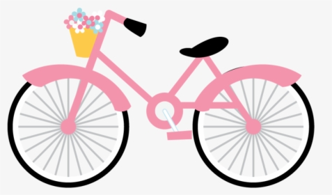 Paris Png Free Download - Pink Bicycle Clipart, Transparent Png, Transparent PNG