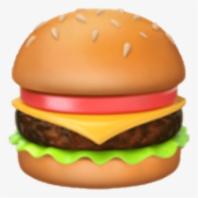 Transparent Food Emojis Png - Iphone Hamburger Emoji, Png Download, Transparent PNG
