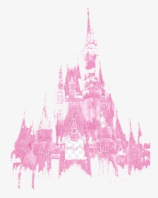 Disney Castle Pink Clipart Sleeping Beauty Disneyland - Disney Castle Png, Transparent Png, Transparent PNG