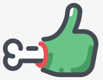 Zombie Hand Thumbs Up Icon, HD Png Download, Transparent PNG