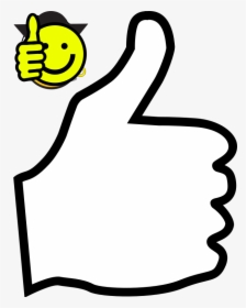 Thumbs Up Icon Outline - Transparent Thumbs Up White Png, Png Download, Transparent PNG