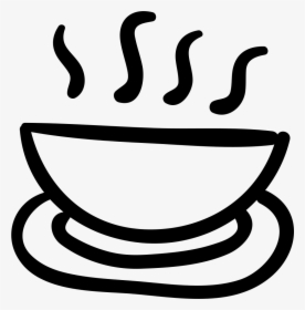 Hot Food Bowl Svg Png Icon Free - Bowl Of Soup Drawing Png, Transparent Png, Transparent PNG