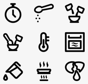 Linear Cooking Instructions - Hand Drawn Icon Png, Transparent Png, Transparent PNG
