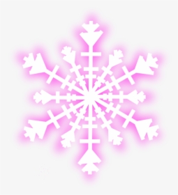 #neon #snow #freetoedit #pink #geometric #line #border - White Snowflake Vector Transparent, HD Png Download, Transparent PNG