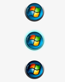Windows 7 Start Button Small, HD Png Download, Transparent PNG