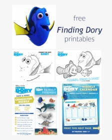 Finding Dory Collage - Finding Dory Movie Worksheet, HD Png Download, Transparent PNG