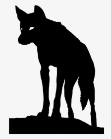 Dingo Silhouette Panda Free - Coyote Silhouette, HD Png Download, Transparent PNG