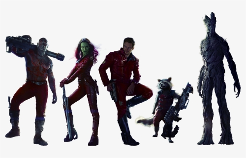 Guardians Of The Galaxy Full Team - Guardians Of The Galaxy Png, Transparent Png, Transparent PNG