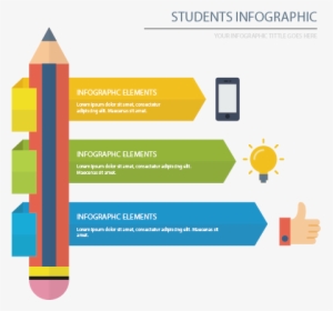 Infographic Pen Vector Student Education Icon Clipart - Infografias Sobre Los Estudiantes, HD Png Download, Transparent PNG
