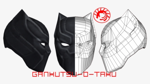 Batman Mask Template Pepakura - Mask Pepakura, HD Png Download, Transparent PNG