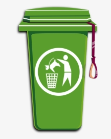 Recycle Bin Green Free Picture - Trash Bin Vector Png, Transparent Png, Transparent PNG