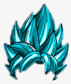 Goku Ssjb Hair , Png Download - Super Saiyan Blue Hair Png, Transparent Png, Transparent PNG