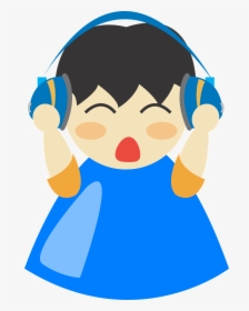Listening To Music Cartoon, HD Png Download, Transparent PNG