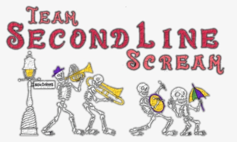 Team Second Line Scream - Cartoon, HD Png Download, Transparent PNG