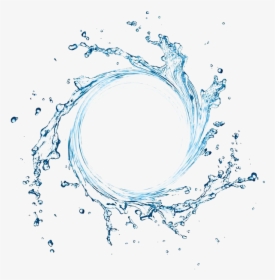 Spray Water Vortex Generated Png Download - Circle Splash Water Png, Transparent Png, Transparent PNG