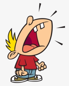 Boy Scream Cliparts - Temper Tantrum Cartoon, HD Png Download, Transparent PNG