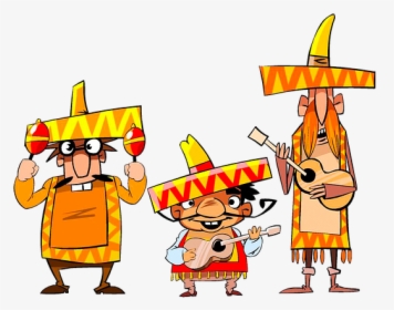Musician, Mexican, Folk, Band, Music, Instruments - Mexican Cartoon Characters, HD Png Download, Transparent PNG