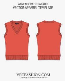 Png Stock V Neck Sleeveless Sweater - Free Vector Sleeveless Pullover, Transparent Png, Transparent PNG