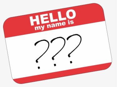 Clown Name Tag - Hello My Name, HD Png Download, Transparent PNG