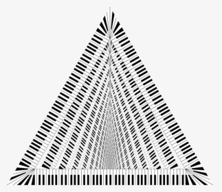 Transparent Triangle Instrument Clipart - Triangle Piano Keys Png, Png Download, Transparent PNG