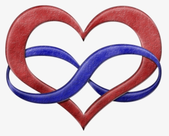 Polyamory Pride Infinity Heart Symbol In Pride Flag - Polyamory Symbol, HD Png Download, Transparent PNG