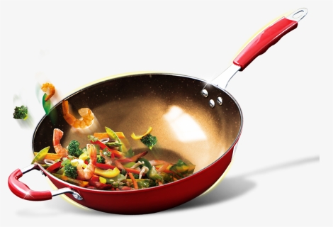 Wok Dish Tableware Frying - Cooking Frying Pan Png, Transparent Png, Transparent PNG