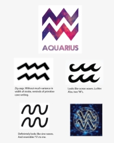 Aquarius Symbol In Color, HD Png Download, Transparent PNG