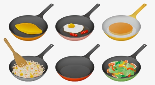 Frying Pan, Cooking, Eggs, Omelet, Pancake, Kitchen - フライパン フリー 素材, HD Png Download, Transparent PNG