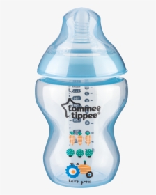 Baby Bottles Blue Infant Milk - Tommee Tippee Decorated Bottle, HD Png Download, Transparent PNG