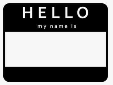 Hello Name Tag Svg, HD Png Download, Transparent PNG