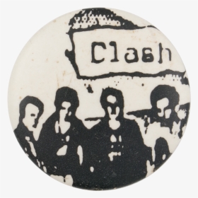 The Clash Black And White Music Button Museum - Illustration, HD Png Download, Transparent PNG