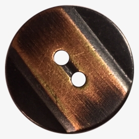 Copper Stripe On Black Button, 5/8 - Wood, HD Png Download, Transparent PNG