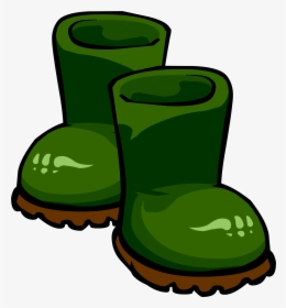 Green Rubber Boots - Green Rain Boots Clipart, HD Png Download, Transparent PNG
