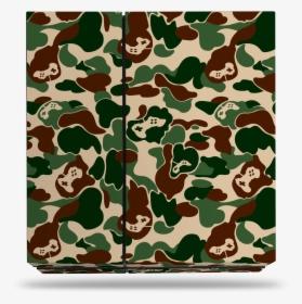 Sony Ps4 Khaki Game Camo Decal Skin Kit - Black And White Bape, HD Png Download, Transparent PNG