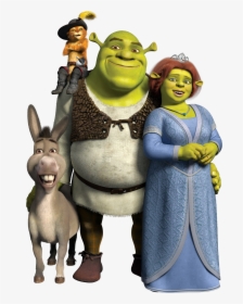 Shrek And Fiona And Donkey, HD Png Download, Transparent PNG
