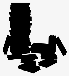 Book Silhouette Png - Stack Of Books Silhouette, Transparent Png, Transparent PNG