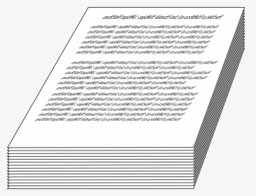 Transparent Stack Of Books Clipart Black And White - Manuscript Clipart, HD Png Download, Transparent PNG