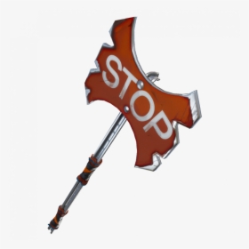 Fortnite Scythe Pickaxe Toy Tags Ultimate Edition Zoey - Stop Axe Fortnite, HD Png Download, Transparent PNG