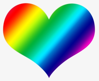 Rainbow Heart Arc - Corazon De Arco Iris, HD Png Download, Transparent PNG